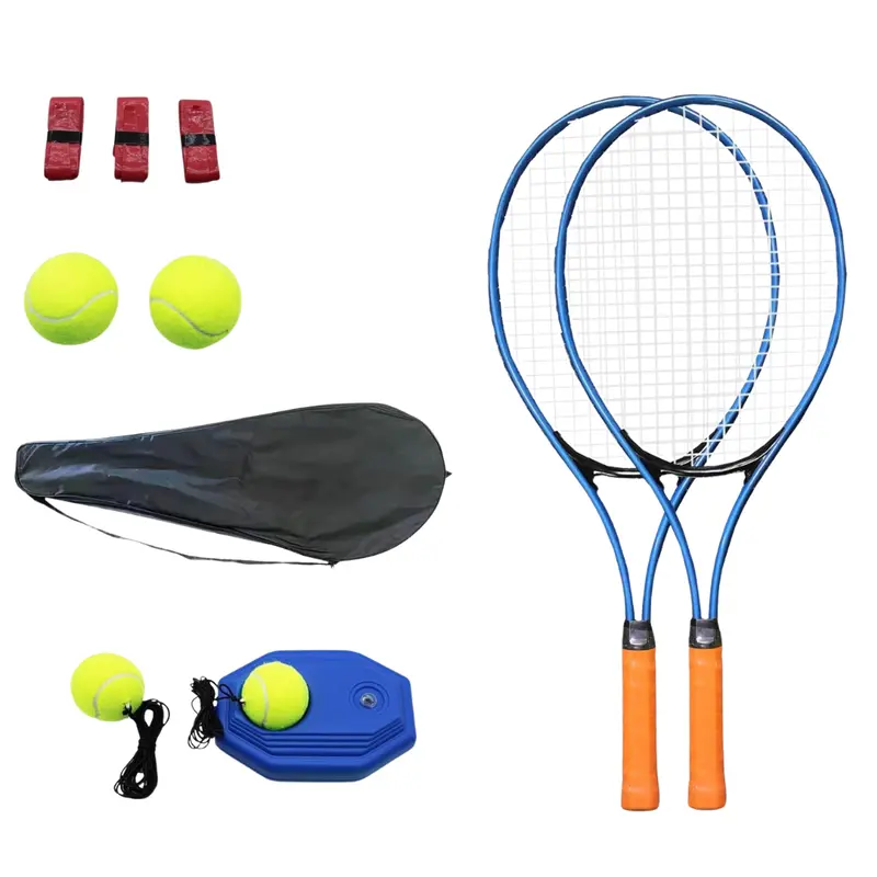 Beginner-Friendly Aluminum Tennis Racket Set – Includes Trainer Guide, Balls & Carry Bag 2