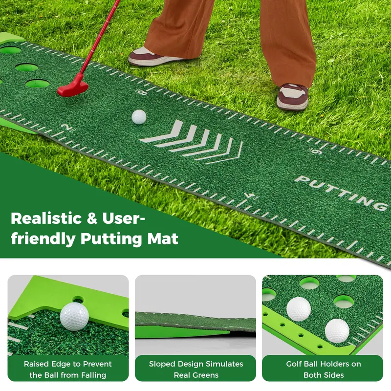 Beginner Golf Game Set – Includes 2 Adjustable Putters & 6 Practice Golf Balls 2