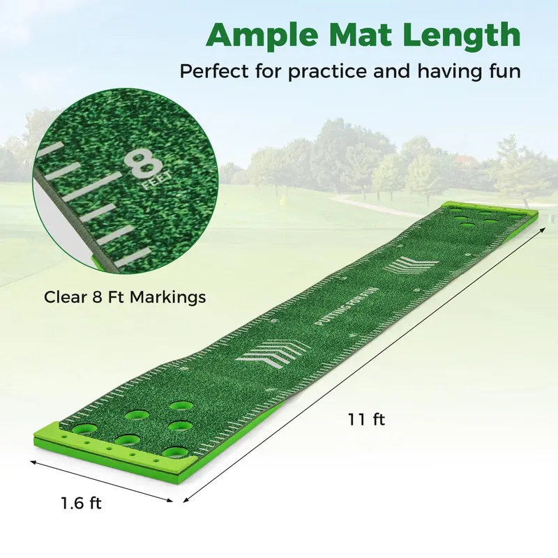 Beginner Golf Game Set – Includes 2 Adjustable Putters & 6 Practice Golf Balls