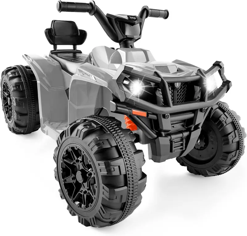 Best Choice Products 12V Kids Electric ATV Quad – Bluetooth Audio, LED Headlights, Treaded Tires & 2.4 mph Max Speed 1