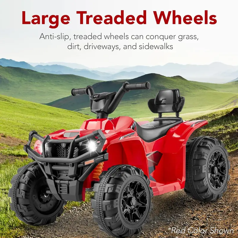 Best Choice Products 12V Kids’ Ride-On ATV – 4-Wheel Electric Quad with Bluetooth Audio