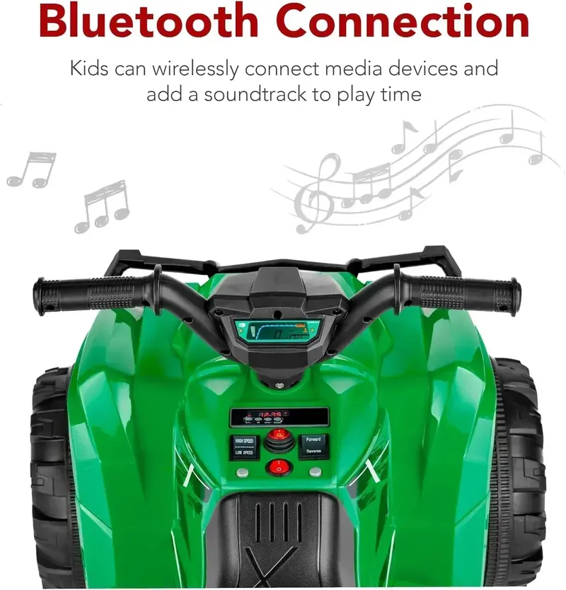 Best Choice Products 12V Kids’ Ride-On ATV – 4-Wheel Electric Quad with Bluetooth Audio