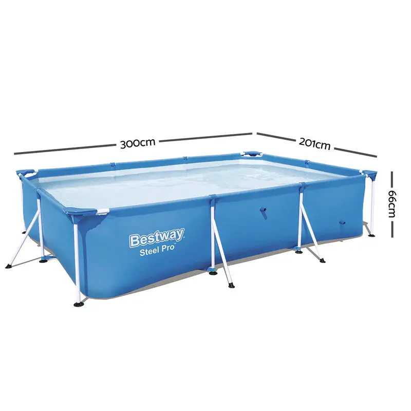 Bestway UV-Resistant Steel-Framed Inflatable Swimming Pool – 3300-Liter Capacity