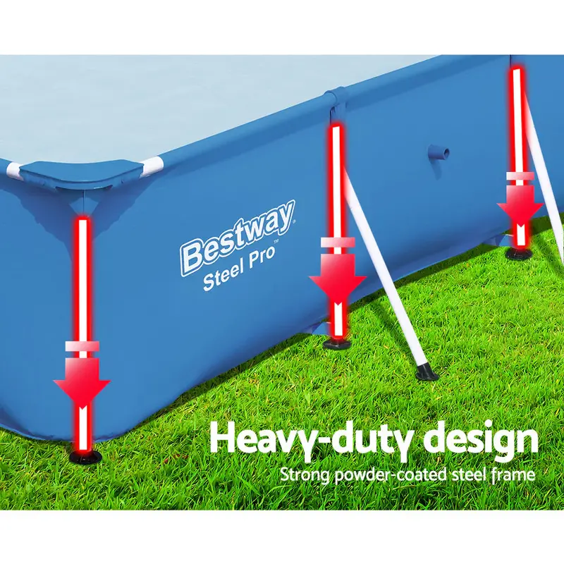 Bestway UV-Resistant Steel-Framed Inflatable Swimming Pool – 3300-Liter Capacity