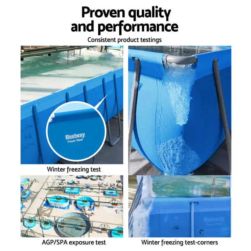 Bestway UV-Resistant Steel-Framed Inflatable Swimming Pool – 3300-Liter Capacity