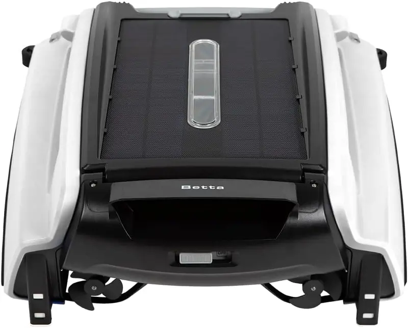 Betta SE Solar-Powered Pool Skimmer – Automatic Surface Cleaner with 30-Hour Battery & Salt-Chlorine-Tolerant Motors (Blue)