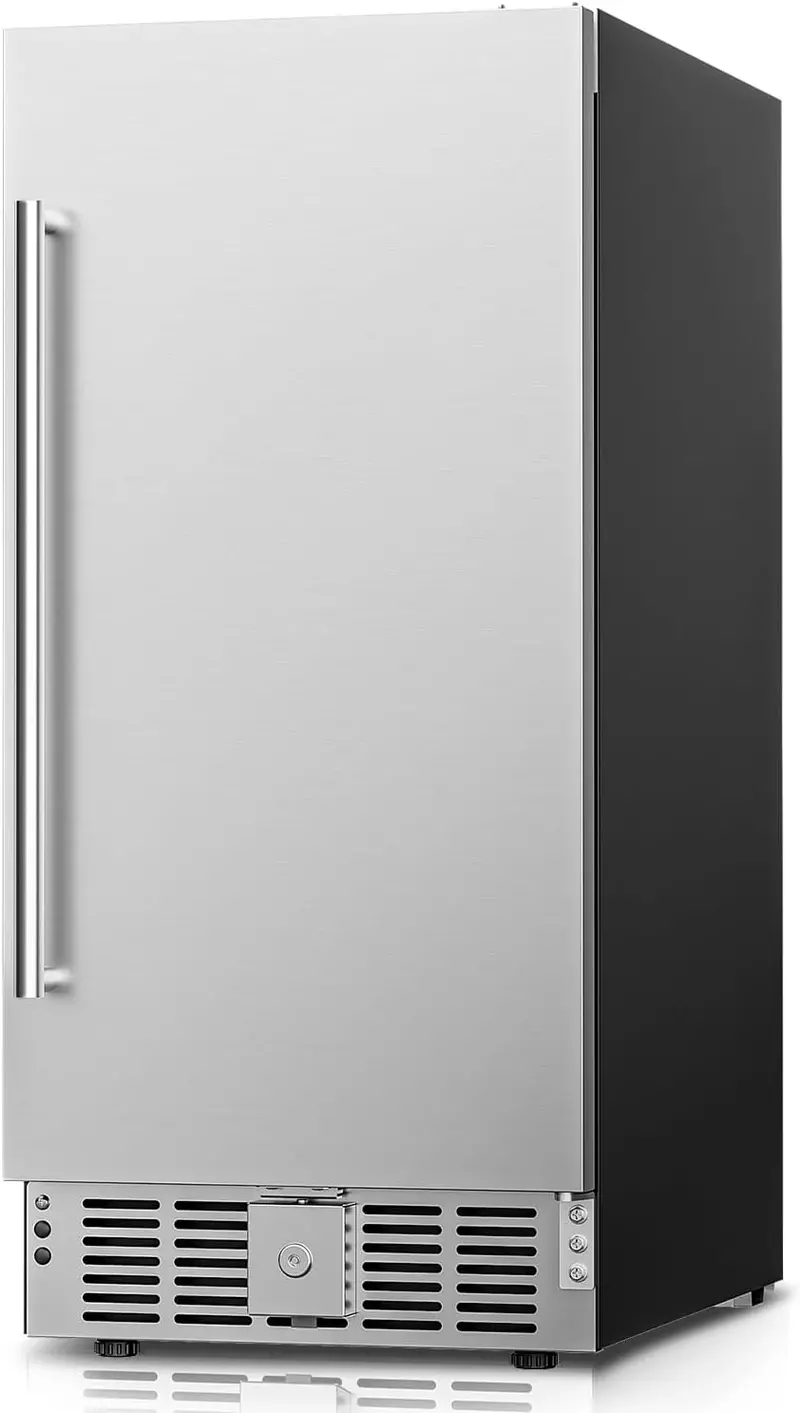 Beverage Refrigerator Cooler – 3.2 Cu. Ft. Glass-Door Mini Fridge, Holds 126 Cans, 4 Adjustable Shelves, Sleek Silver Finish