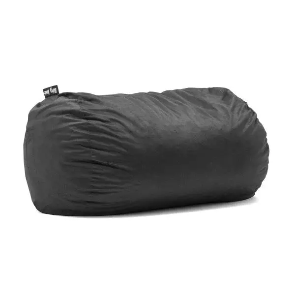 Big Joe Fuf Media Lounger — Ergonomic Bean Bag Chair in Black