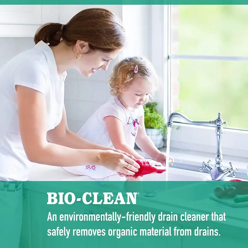 Bio-Clean Natural Drain Cleaner – 2-Pound Enzyme Formula, Septic-Safe, Eco-Friendly, 100 Treatments