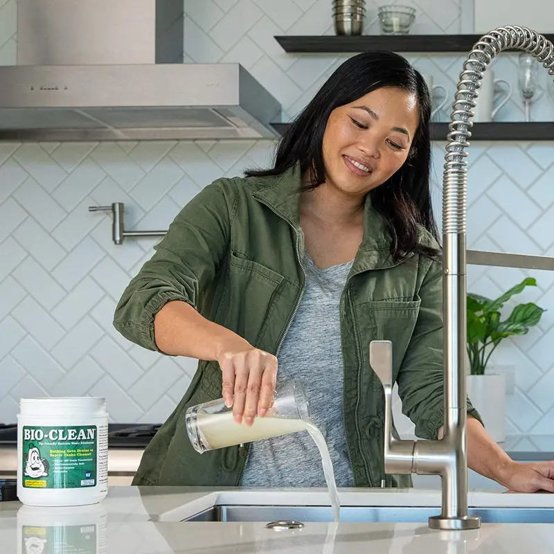 Bio-Clean Natural Drain Cleaner – 2-Pound Enzyme Formula, Septic-Safe, Eco-Friendly, 100 Treatments