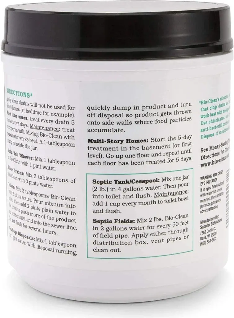 Bio-Clean Natural Enzyme Drain Cleaner — Septic-Safe & Eco-Friendly Formula