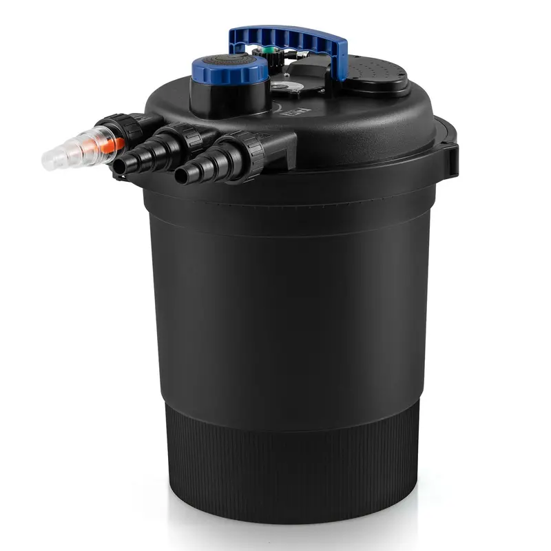 Bio-Mechanical Pond Filter System – 13W UV-C Sterilizer + Bio-Balls, 2642 GPH Flow Rate