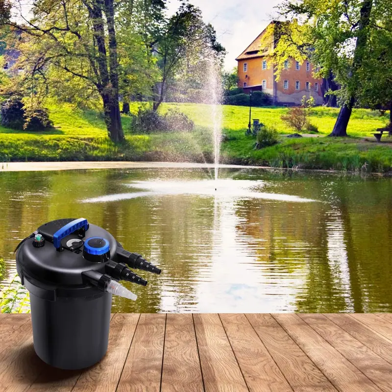 Bio-Mechanical Pond Filter with UV Sterilizer – 13W Clarification System for Garden Ponds