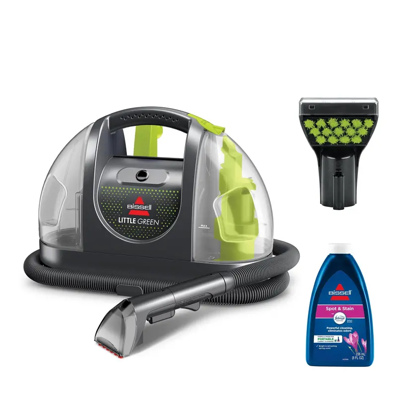 BISSELL Little Green Portable Deep Cleaner – Carpet & Upholstery Stain Remover with Large Tank & Formula Included