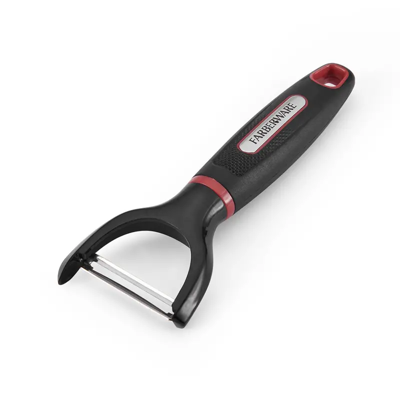 Black Stainless Steel Y-Shaped Vegetable Peeler – Ergonomic Kitchen Peeling Tool