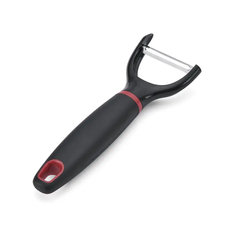 Black Stainless Steel Y-Shaped Vegetable Peeler – Ergonomic Kitchen Peeling Tool