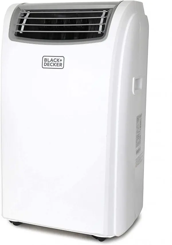BLACK+DECKER 14,000 BTU Portable Air Conditioner with Heater & Remote – White Unit