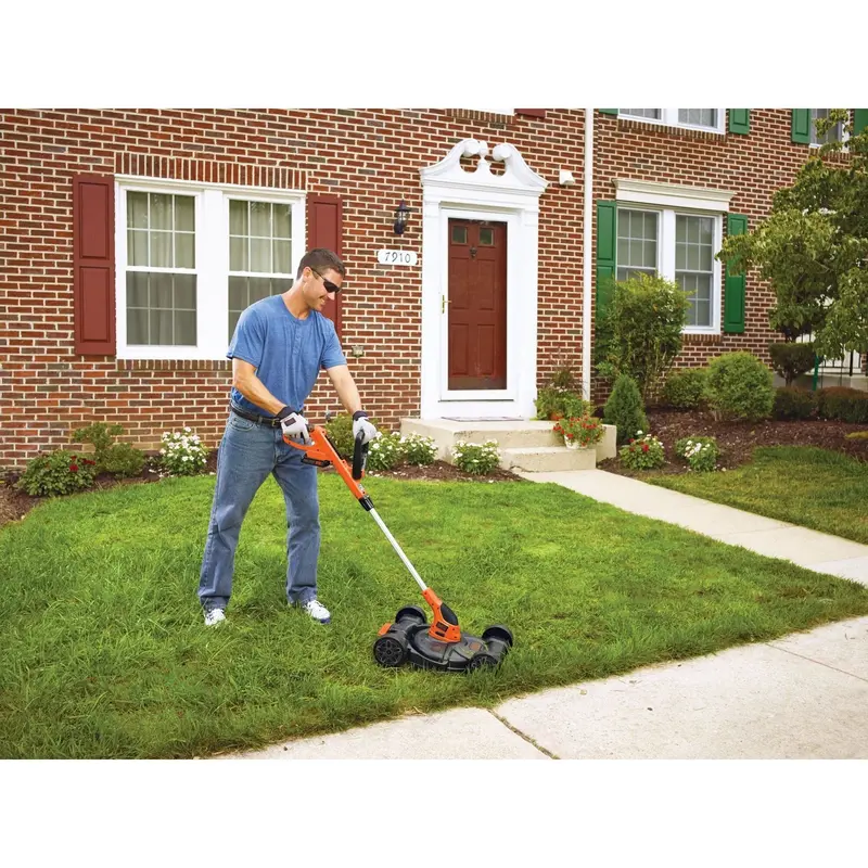 BLACK+DECKER 20V MAX 12-Inch 3-in-1 Cordless Lawn Mower – Mulch, Bag, Side-Discharge