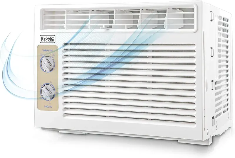 BLACK+DECKER 5000 BTU Window Air Conditioner (BD05MWT6) – Compact White AC Unit for Rooms up to 150 Sq Ft with Mechanical Controls 3