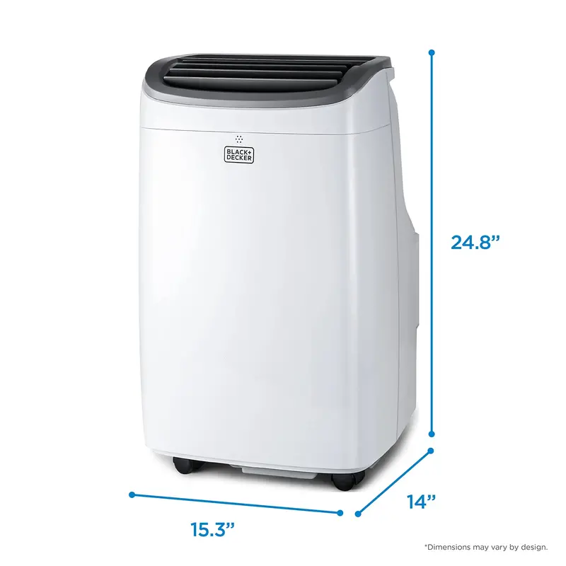 BLACK+DECKER 8000 BTU Portable Air Conditioner – Cools Up to 350 Sq. Ft.
