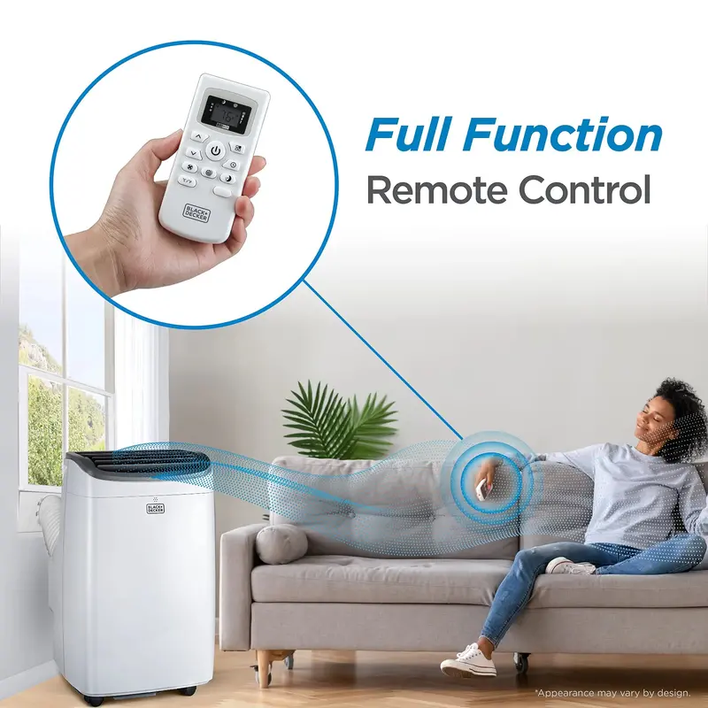BLACK+DECKER 8000 BTU Portable Air Conditioner – Cools Up to 350 Sq. Ft.