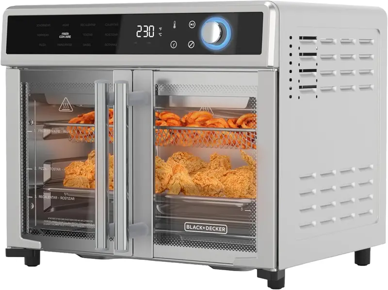 BLACK+DECKER Crisp 'N Bake 12-in-1 Toaster Oven Air Fryer with Convection Cooking