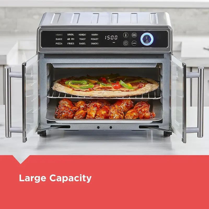 BLACK+DECKER Crisp 'N Bake 12-in-1 Toaster Oven Air Fryer with Convection Cooking