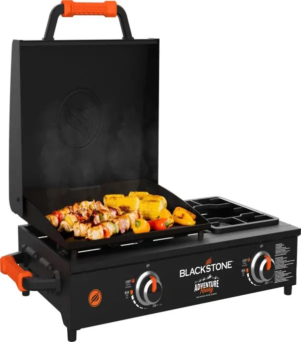 Blackstone Adventure Ready 17-Inch Tabletop Griddle – Compact Flat Top Grill with Range-Style Burner