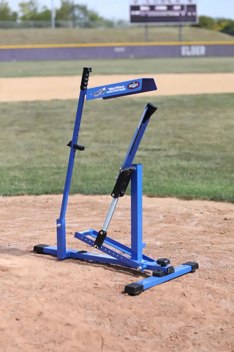 Blue Flame Baseball Pitching Machine – Adjustable Velocity & Trajectory for Youth & Adult Training