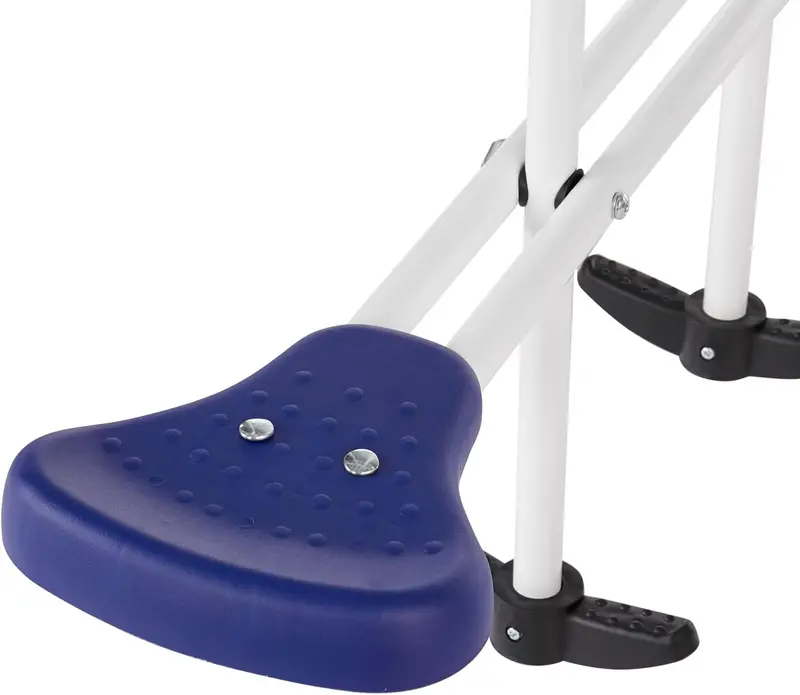 Blue Ridge Backyard Playground – Sturdy Metal A-Frame Swing Set with Glider, Trapeze, Dual Swings & Slide