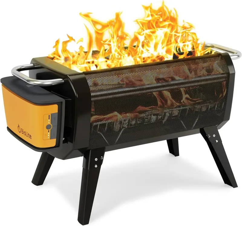 Bluetooth-Enabled Smoke-Free Outdoor Fire Pit – Rechargeable 12800 mAh Power Bank with USB-A Port