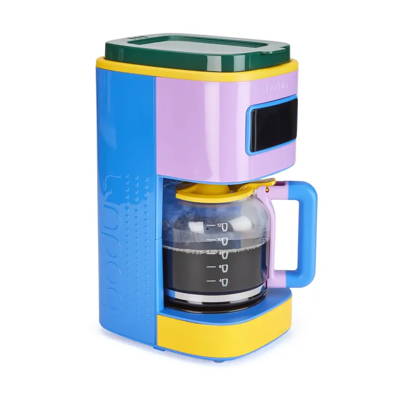 Bodum 12-Cup Programmable Coffee Maker – Blue & Multi-Function