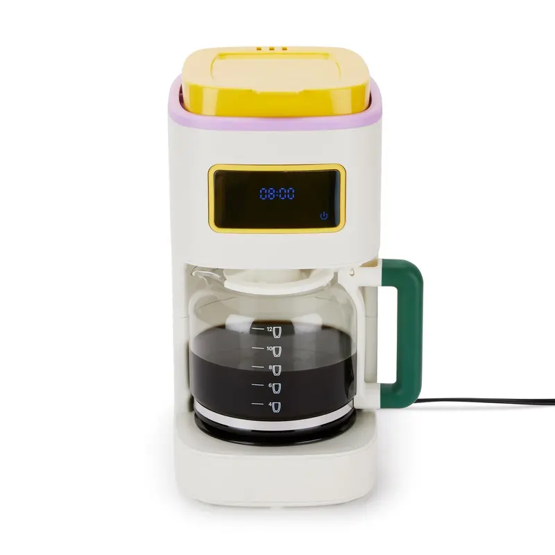 Bodum 12-Cup Programmable Coffee Maker – White & Multi-Function
