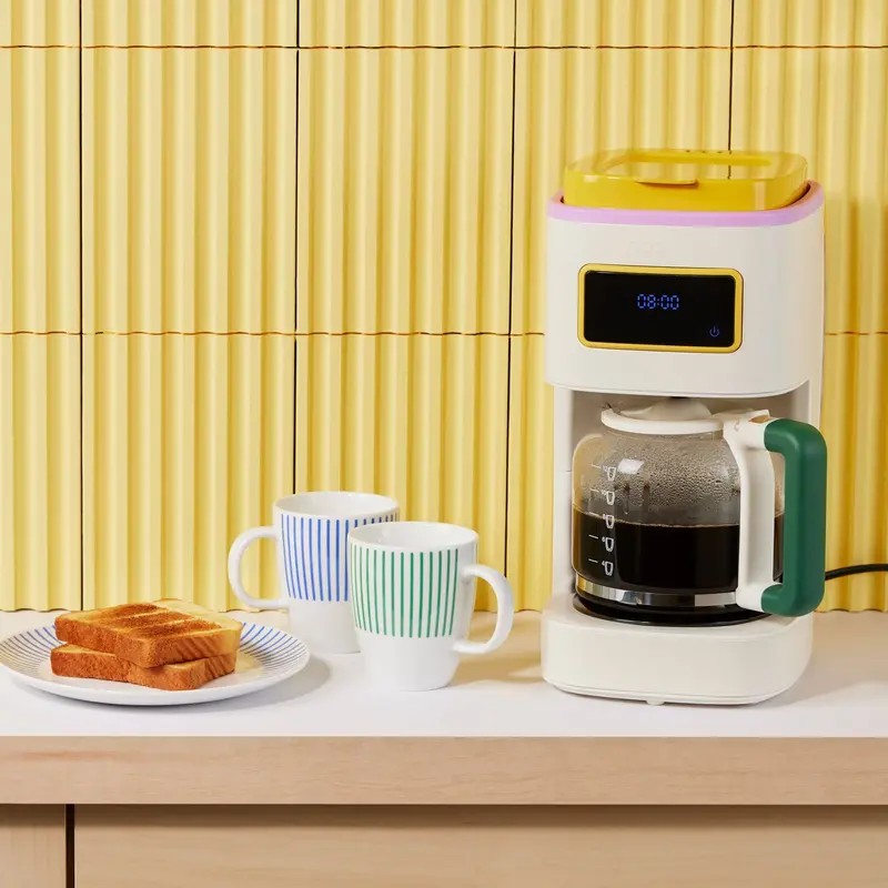 Bodum 12-Cup Programmable Coffee Maker – White & Multi-Function