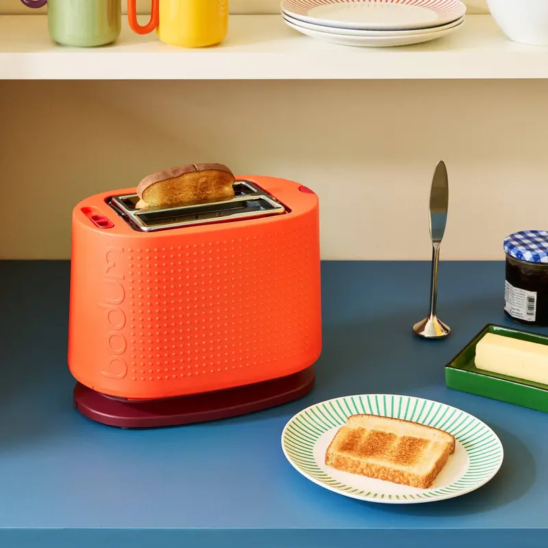 Bodum Bistro Red 2-Slice Toaster