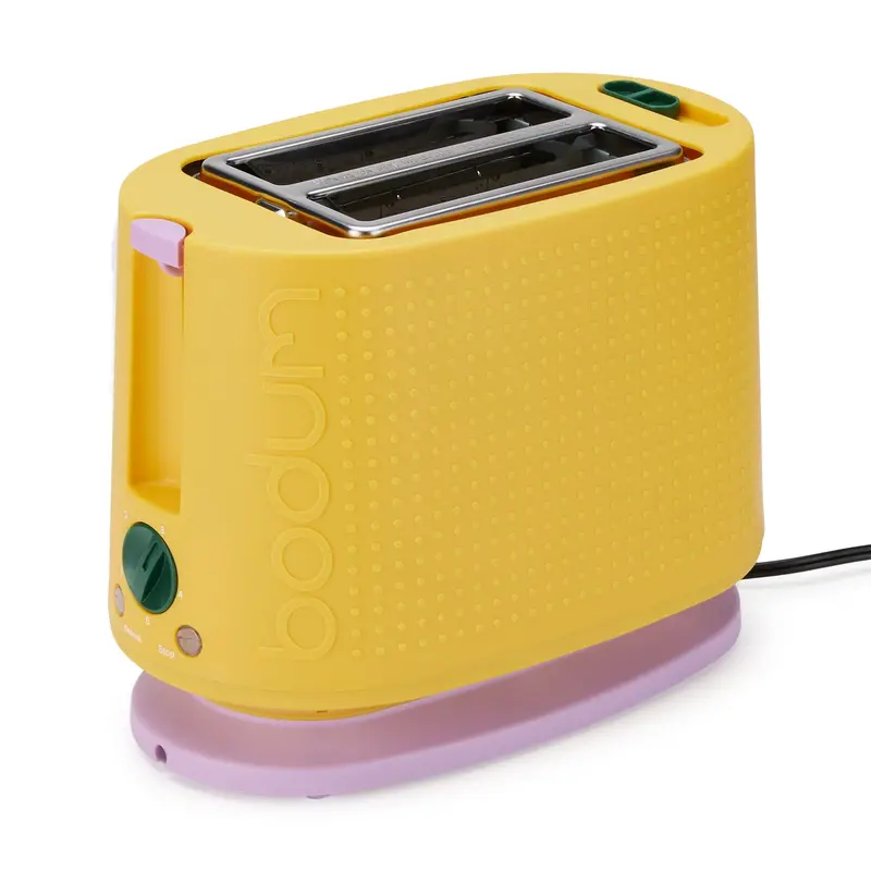 Bodum Bistro Yellow 2-Slice Toaster