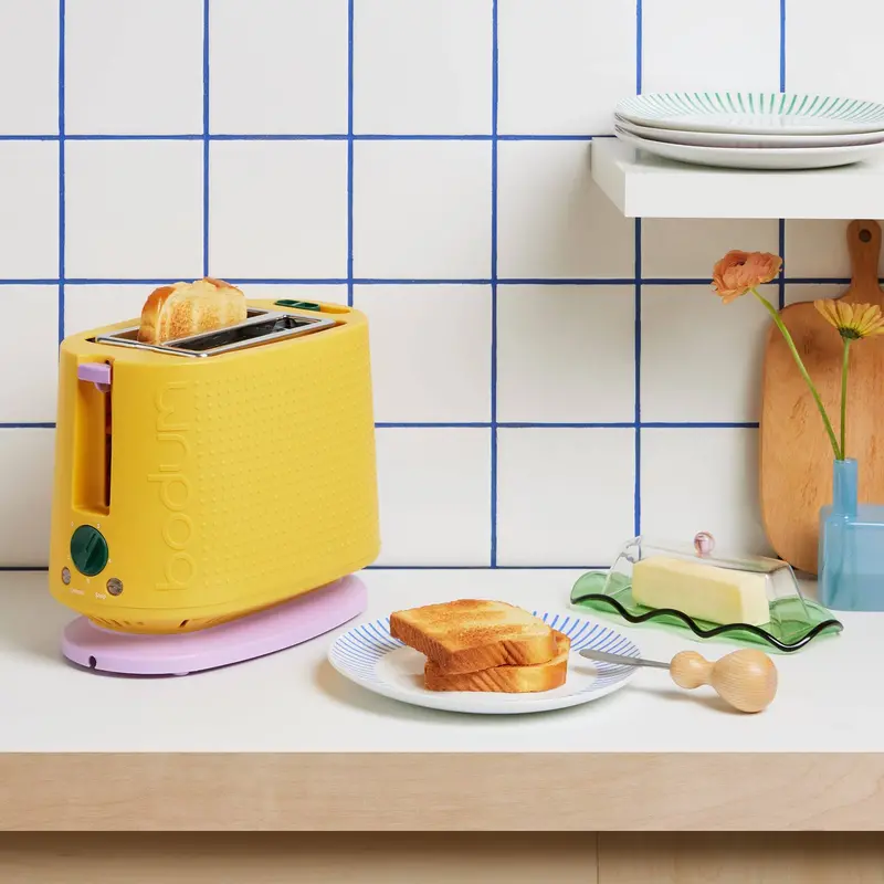 Bodum Bistro Yellow 2-Slice Toaster