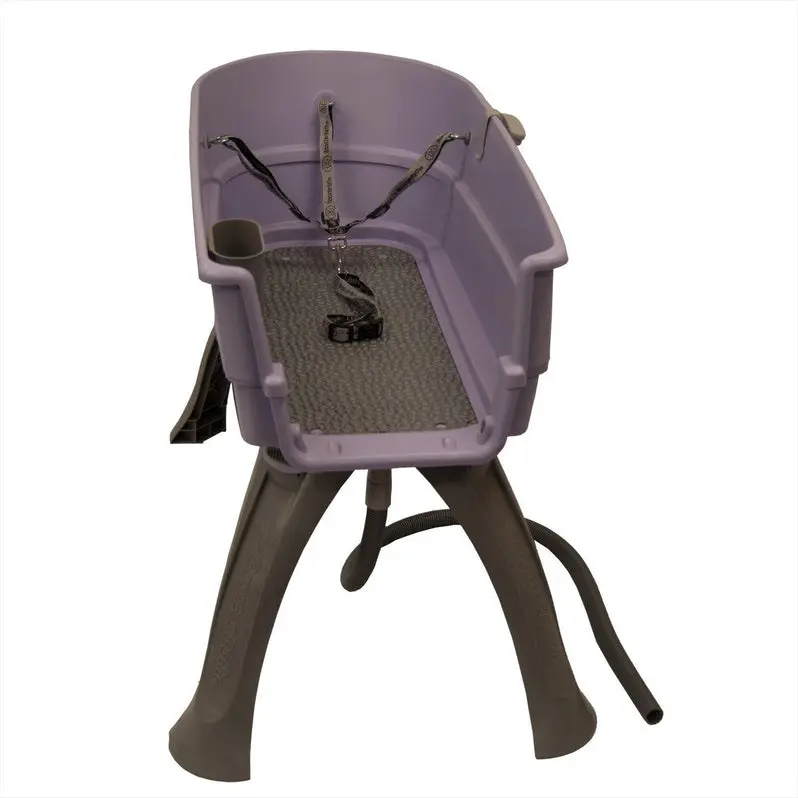 Booster Bath Elevated Pet Grooming Station – Teal Step Combo for Large Dogs | Ergonomic Height & Non-Slip Platform