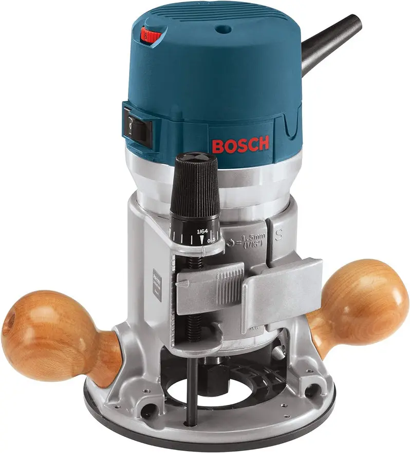 BOSCH 1617EVSPK Router Combo Kit – 12-Amp Plunge & Fixed Base Variable-Speed Wood Router (2.25 HP)