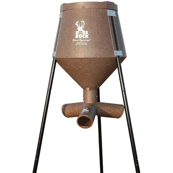 Boss Buck 200-Pound Gravity-Feed Wildlife Feeder – All-Season Outdoor Design