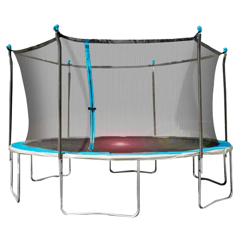 Bounce Pro 14-Foot Trampoline with Illuminated Flash Lite Zone and Safety Enclosure