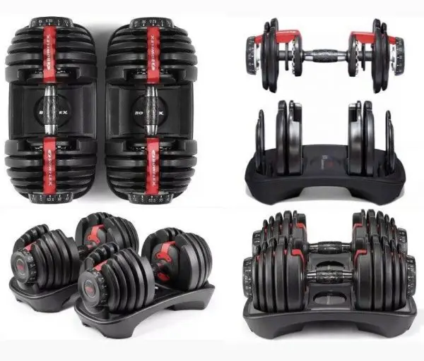 Bowflex SelectTech 552 Adjustable Dumbbell Set – Authentic Pair with Quick-Change Weight System