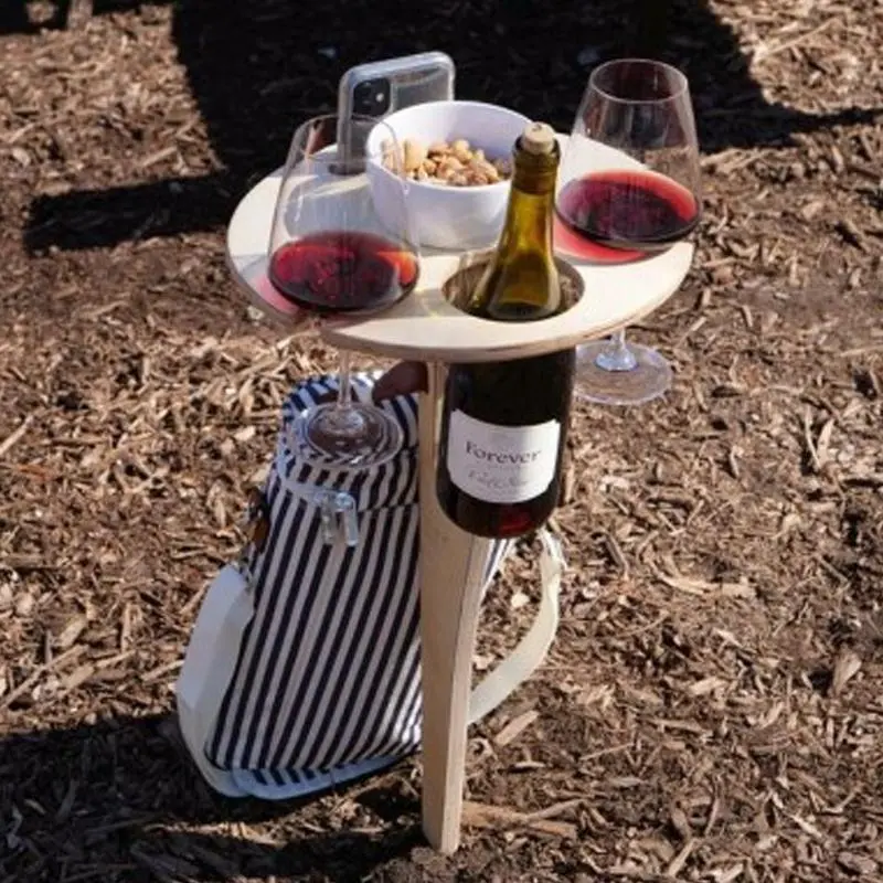 Bowlift Portable DIY Wine Rack – Compact Outdoor Serving Solution