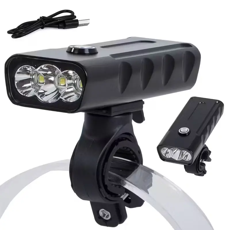 Bright 5000-Lumen Rechargeable Bike Light with Three Beam Patterns 2