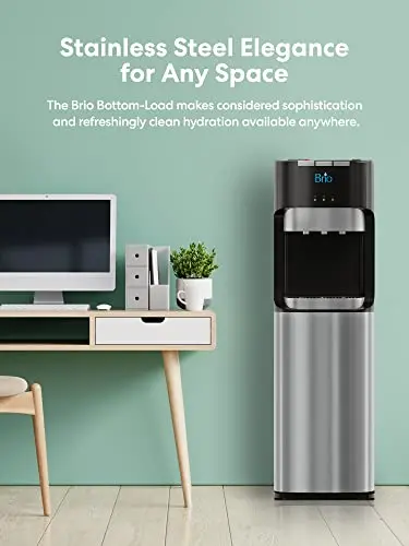 Brio Bottom-Loading Water Cooler Dispenser with Triple-Temp Settings