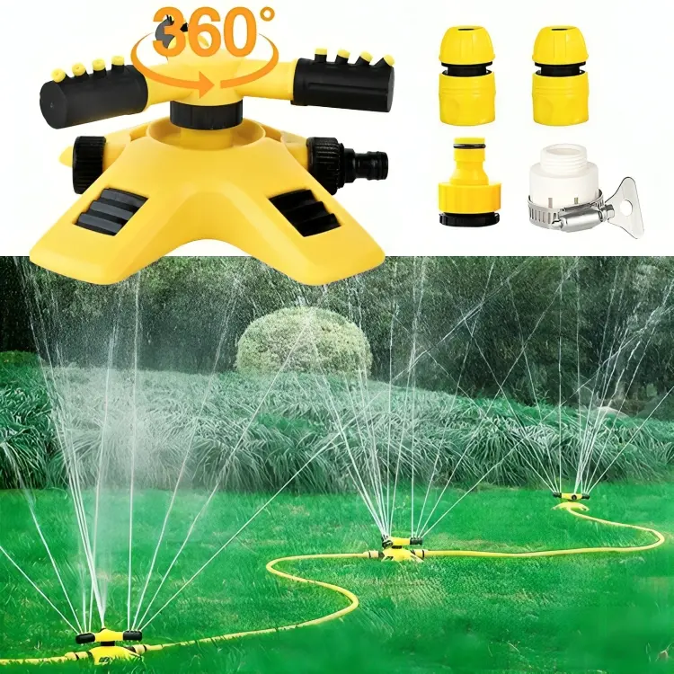 BRotating 360° Lawn Sprinkler – Water-Efficient Irrigation with Customizable Spray Patterns 2