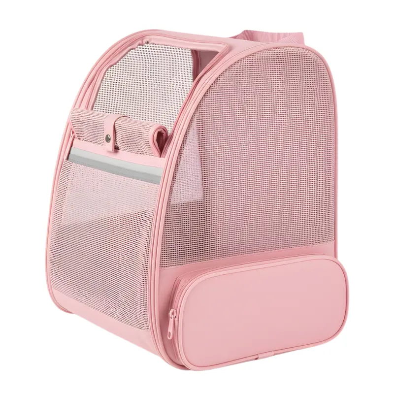 Bubble-Style Pet Backpack – Transparent Mesh Sides and Washable Removable Mat 2