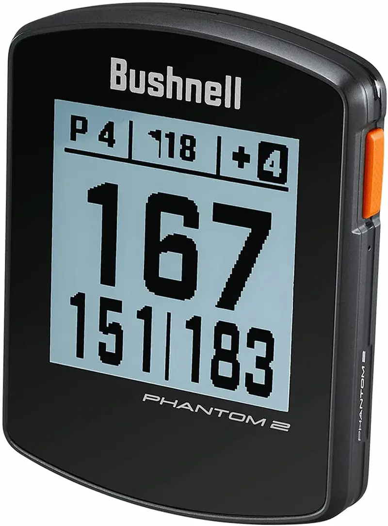 Bushnell Phantom 2 GPS Golf Rangefinder – Compact, Preloaded Course Maps, Black