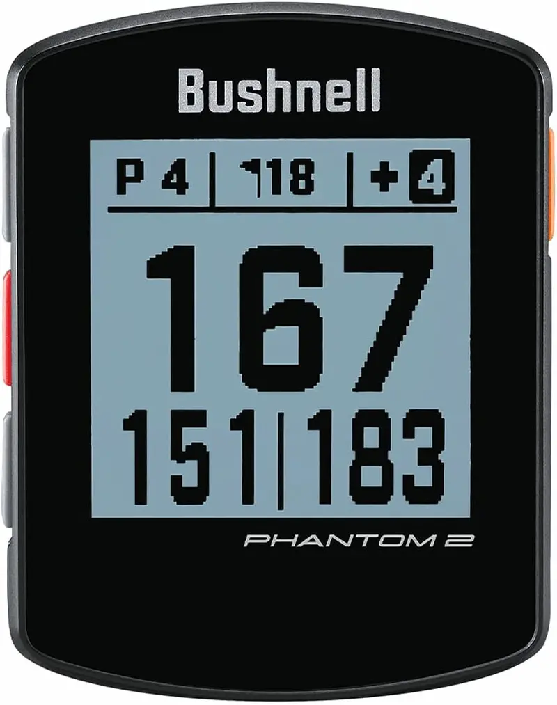 Bushnell Phantom 2 GPS Golf Rangefinder – Compact, Preloaded Course Maps, Black