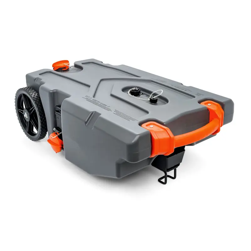 Camco Rhino 36-Gallon Portable RV Sewage Tank Kit – Includes Hose, Fittings, and Dual-Tank Set